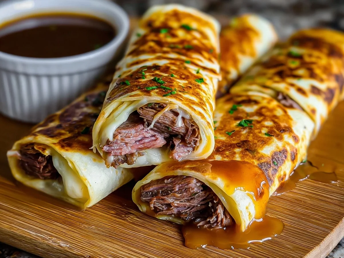 High-Protein French Dip Tortilla Roll Ups - Image 1