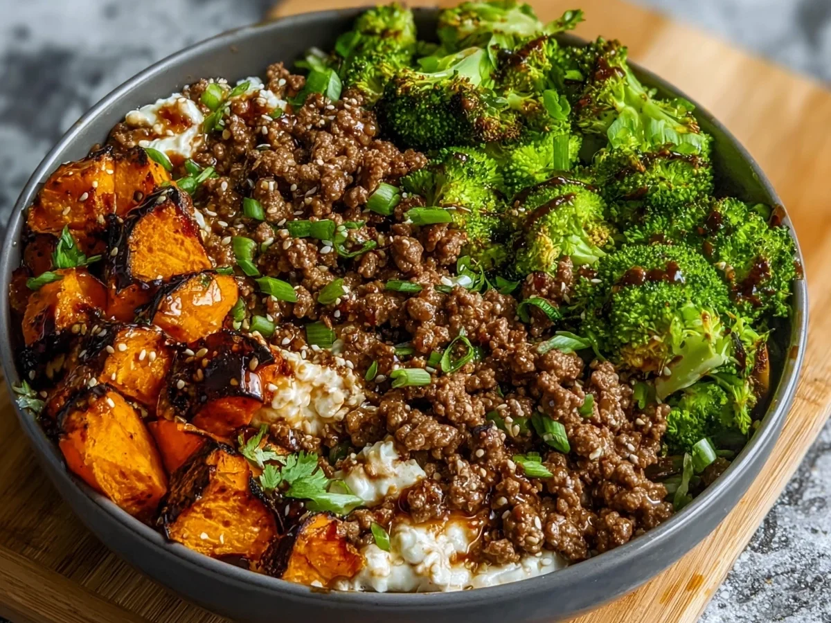 High Protein Ground Beef Hot Honey Bowl - Image 1