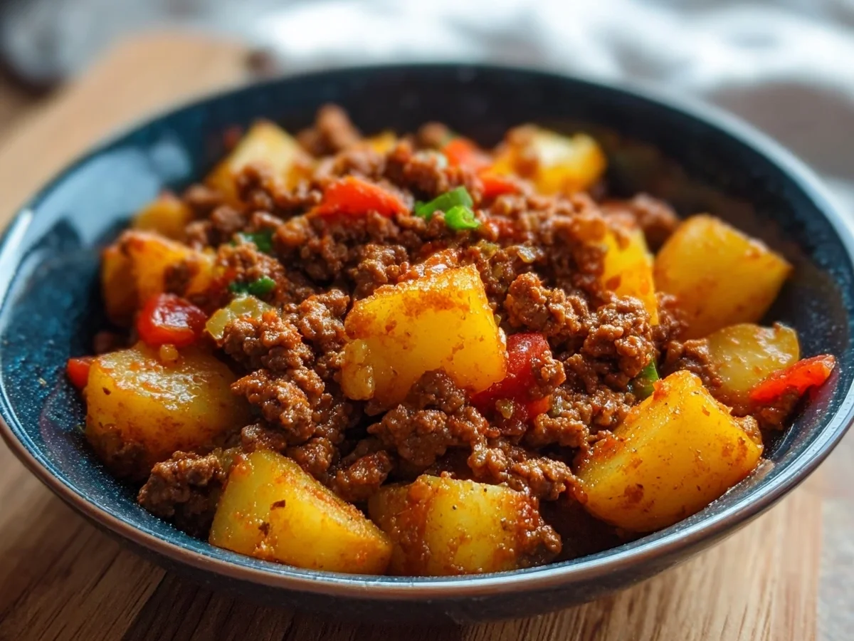 High Protein Ground Beef & Potatoes Meal Prep - Image 1