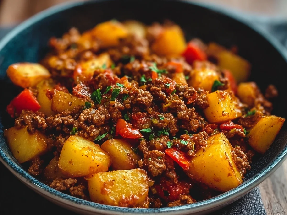 High Protein Ground Beef & Potatoes Meal Prep - Image 2