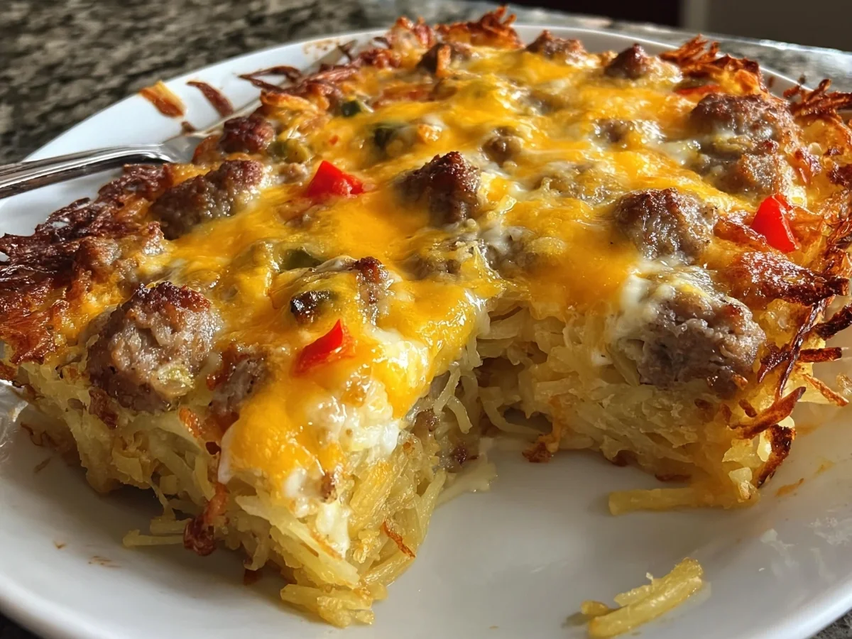 High-Protein Loaded Hash Browns Breakfast Casserole - Image 1