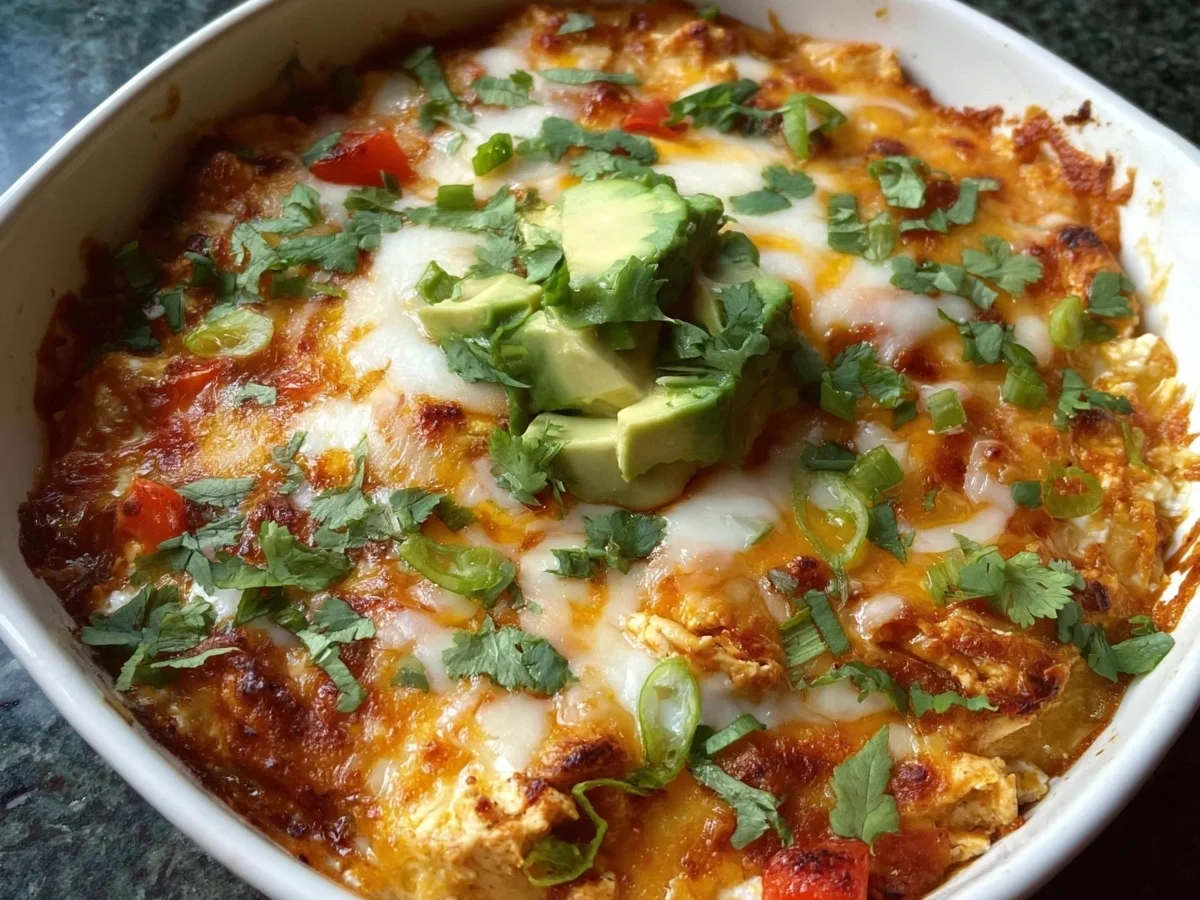 High Protein Low-Carb Cottage Cheese Enchilada Bowl - Image 1