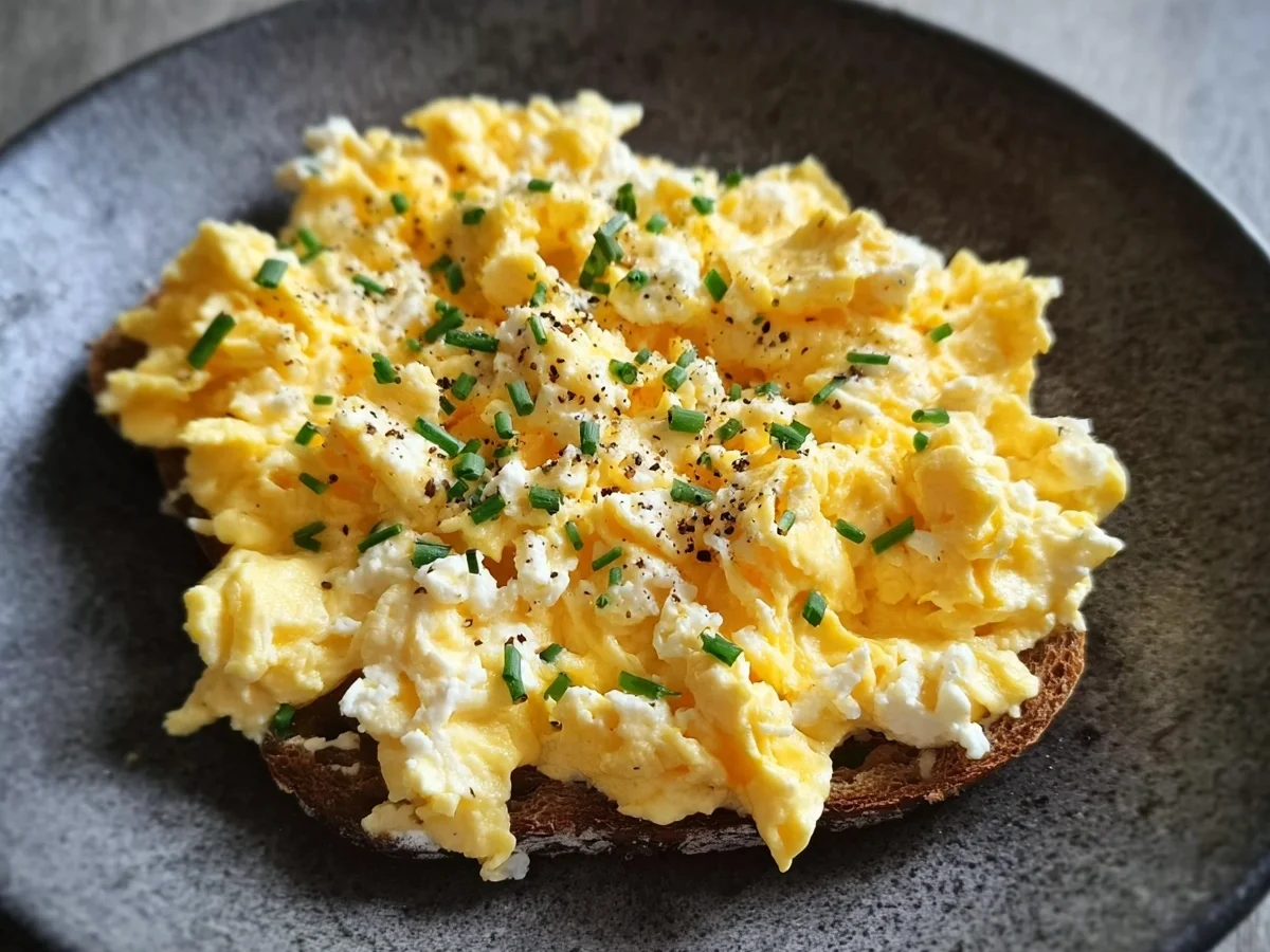 High Protein Scrambled Eggs with Cottage Cheese - Image 1