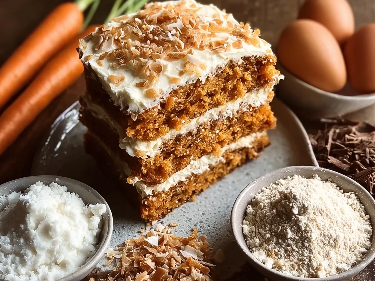 Keto No Sugar No Flour Carrot Cake | Healthy Dessert - Image 1