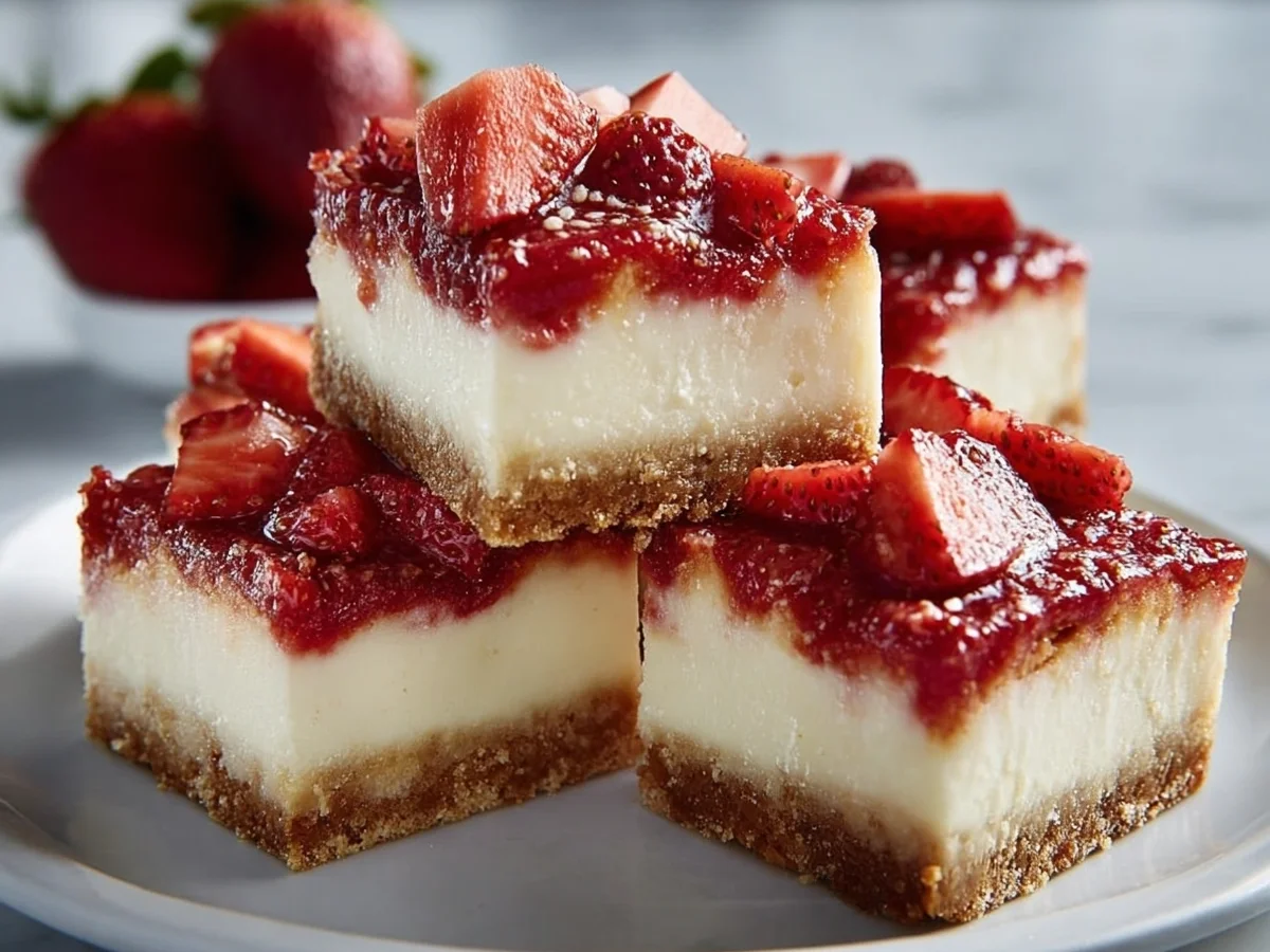 Keto Strawberry Cheesecake Bars: Easy Low Carb Dessert - Image 2