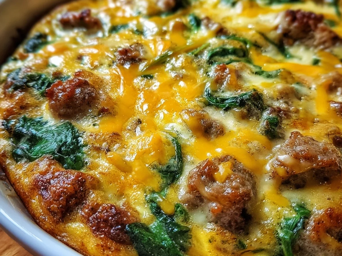 Keto Turkey Sausage & Egg Breakfast Casserole - Image 1