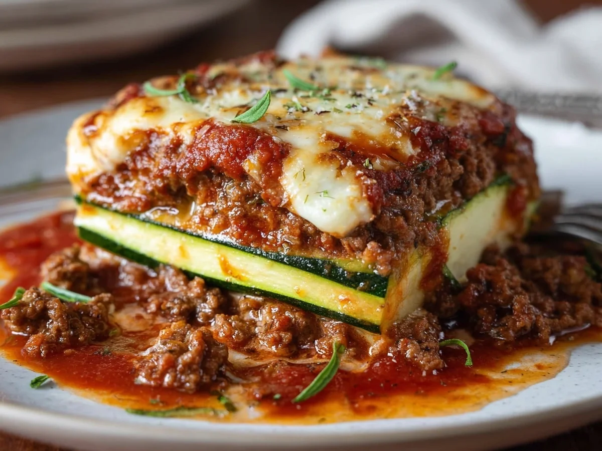 Keto Zucchini Lasagna: High Protein Healthy Dinner - Image 2