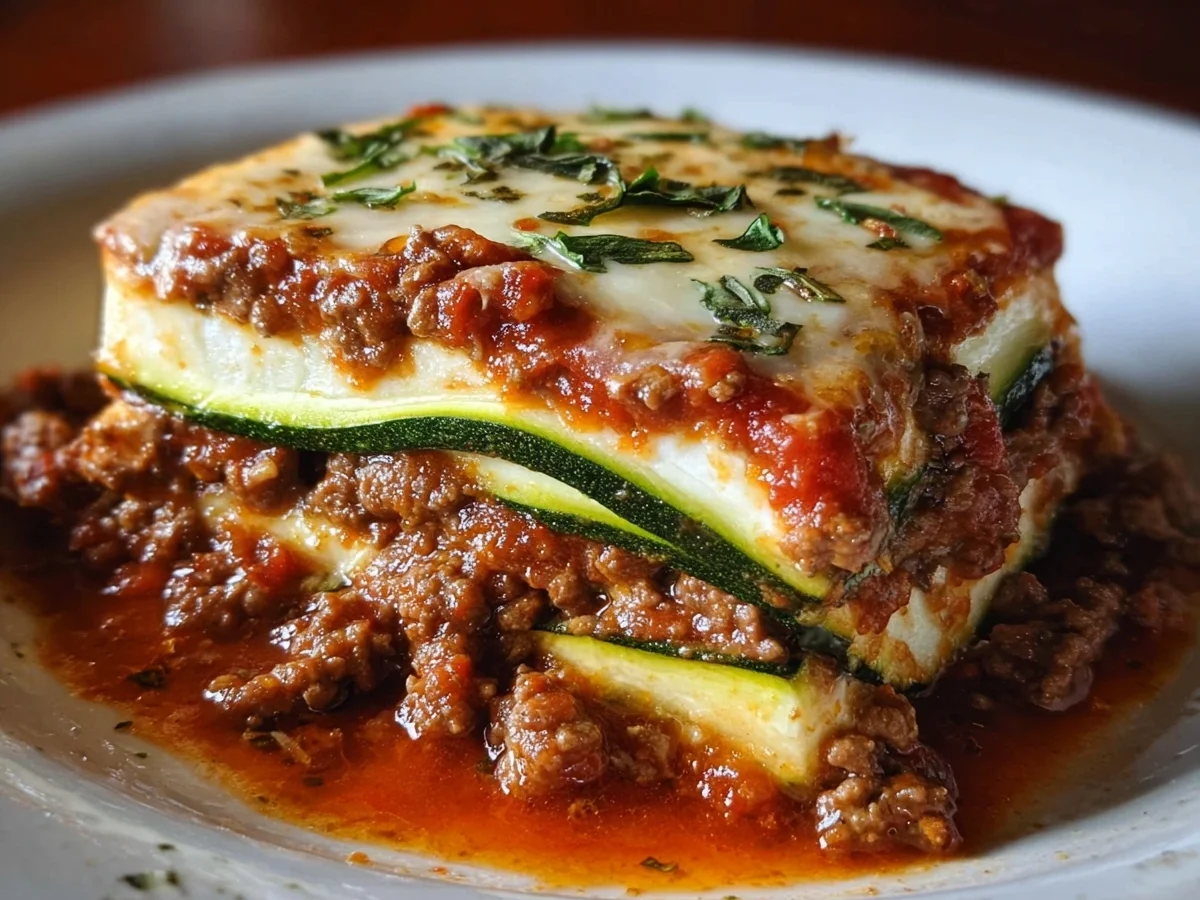 Keto Zucchini Lasagna: Low Carb & Meal Prep - Image 1