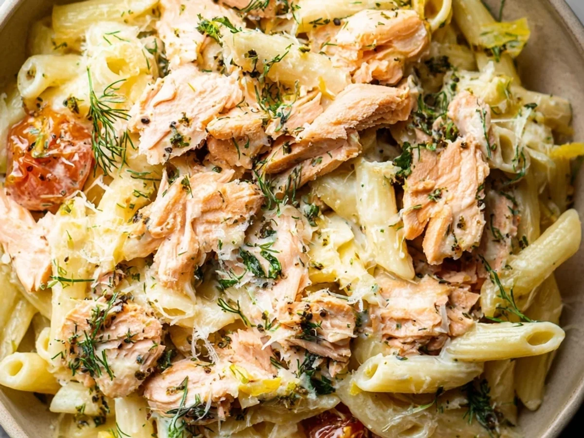 Lemon Dill Salmon Pasta: Fresh & Flavorful Dinner - Image 2