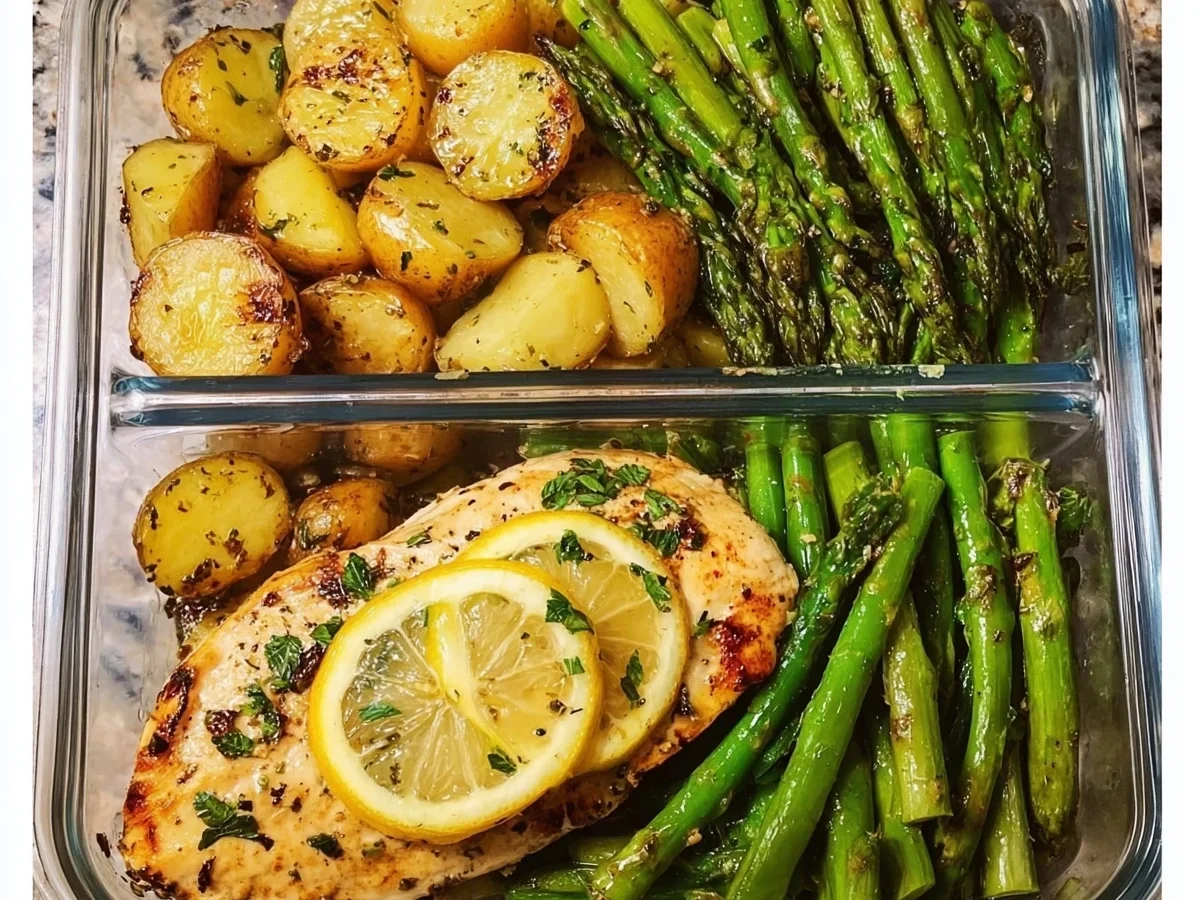 Lemon Garlic Chicken Meal Prep: High Protein, Easy - Image 1