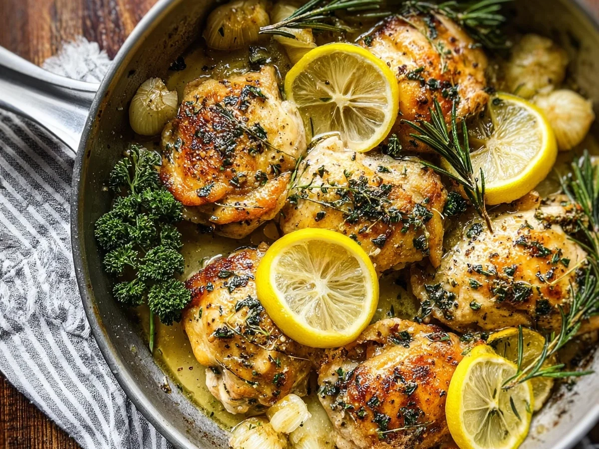 Lemon Garlic Chicken Skillet: 20-Minute Dinner - Image 1