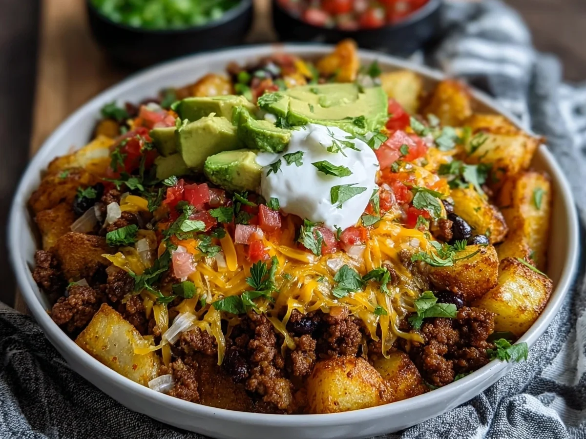 Loaded Potato Taco Bowl: Hearty High-Protein Meal - Image 2