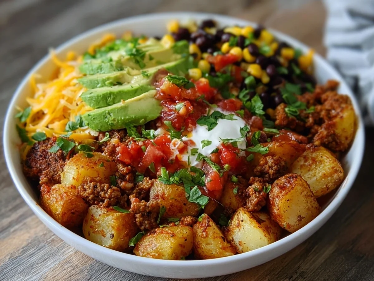 Loaded Potato Taco Bowl: High Protein & Flavorful - Image 2