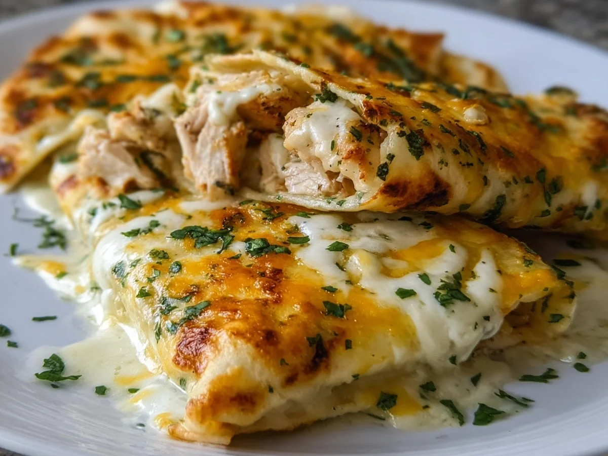 Low Carb Cheesy Garlic Chicken Wraps: Keto Delight - Image 2