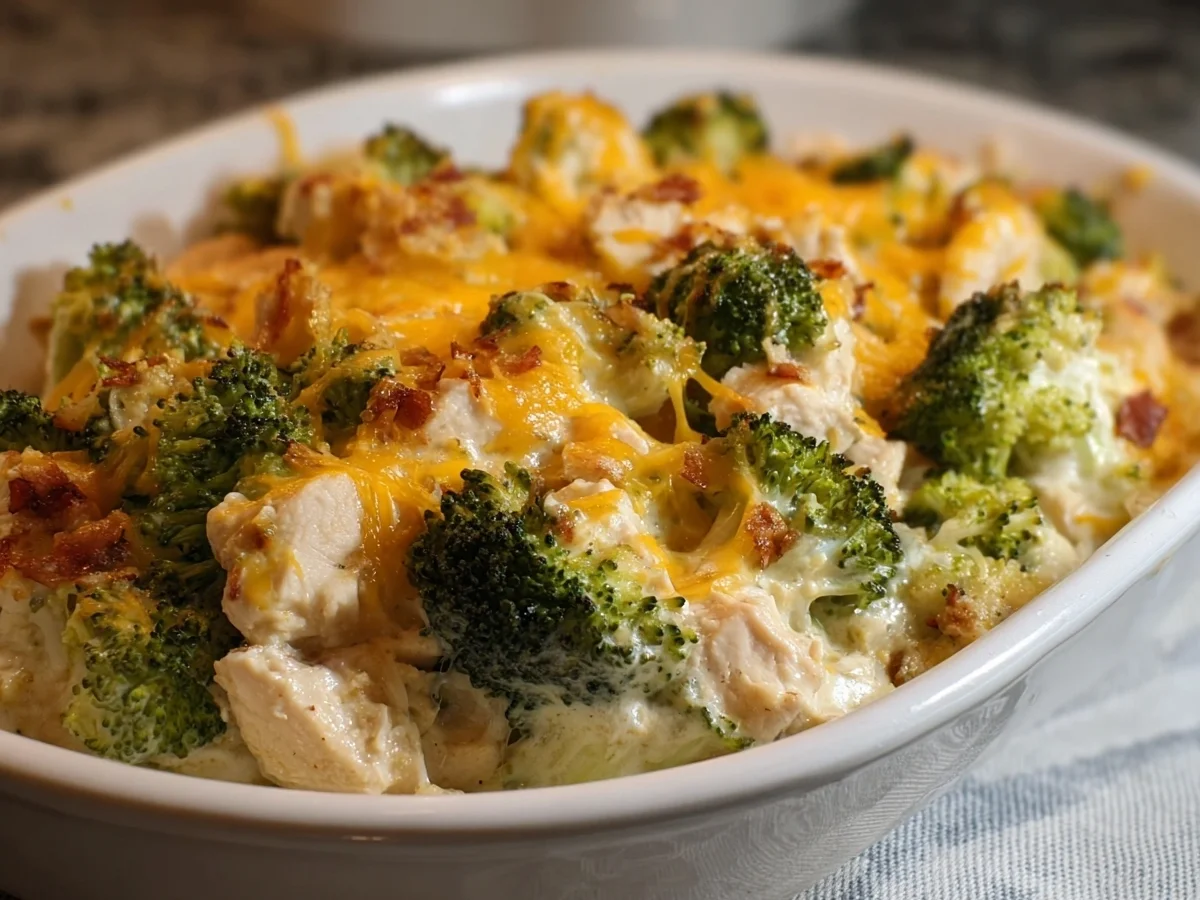 Low Carb Chicken Broccoli Casserole (Keto Dinner) - Image 2