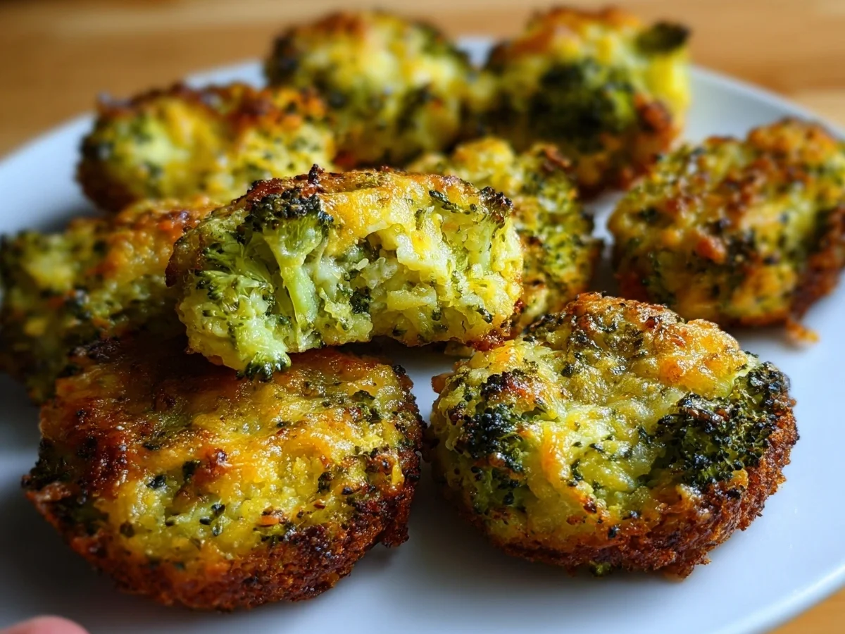 Low-Carb Crispy Broccoli Cheese Rounds - Keto Snack - Image 2