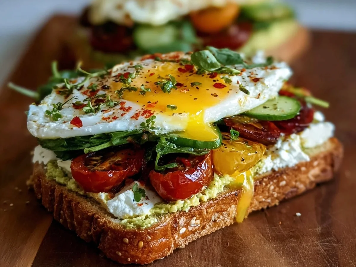 Mediterranean Breakfast Sandwich: Quick & Healthy Start - Image 1