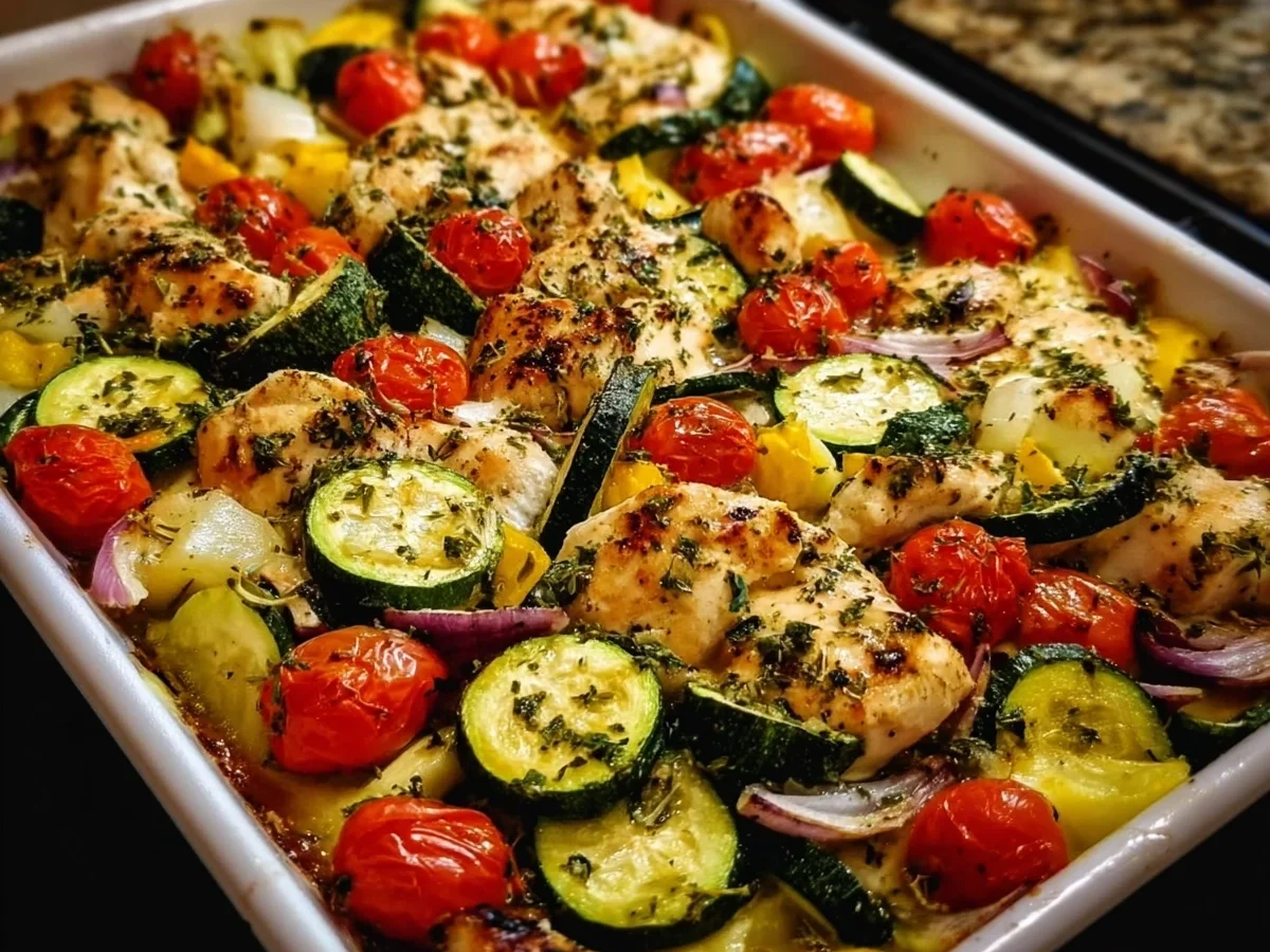 Mediterranean Chicken Zucchini Bake: One-Pan Meal - Image 2