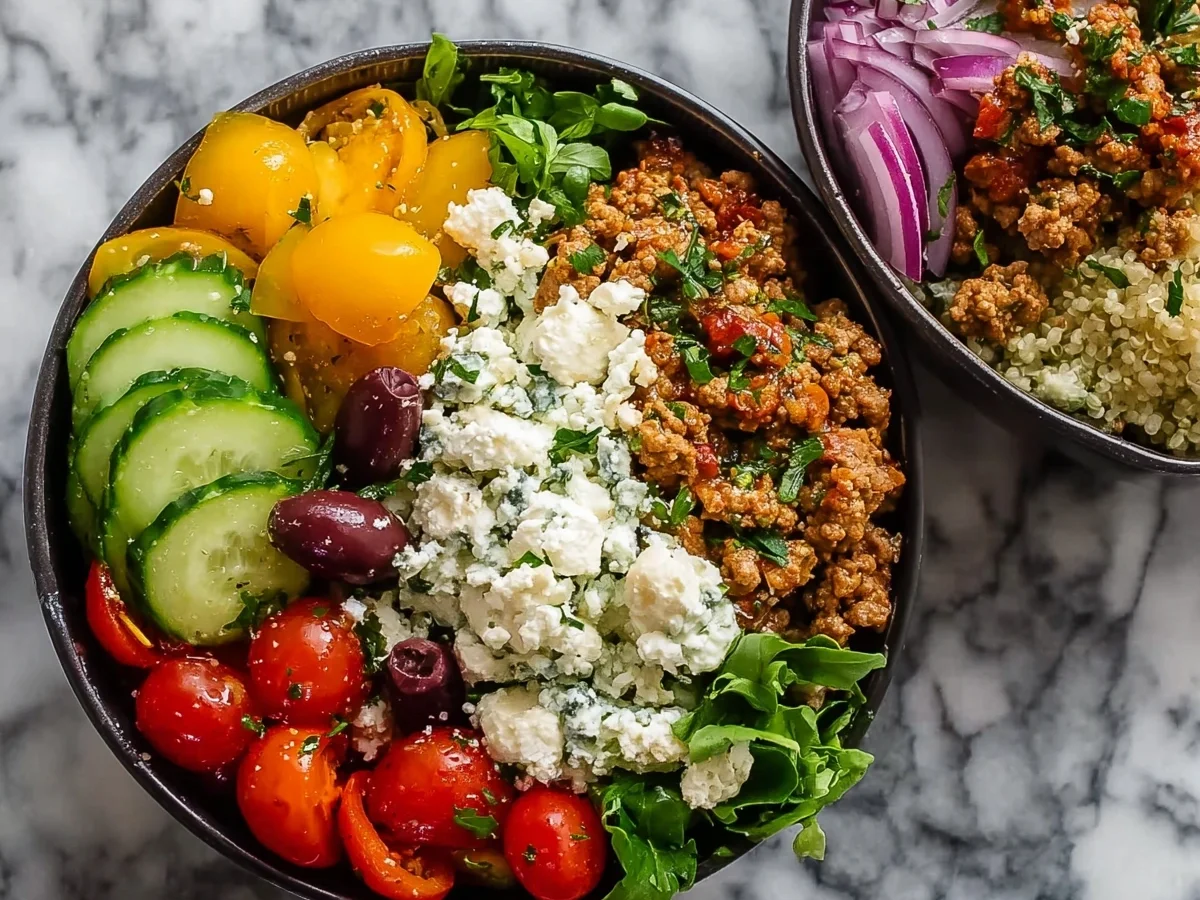 Mediterranean Ground Turkey Meal Prep Bowls - Image 1