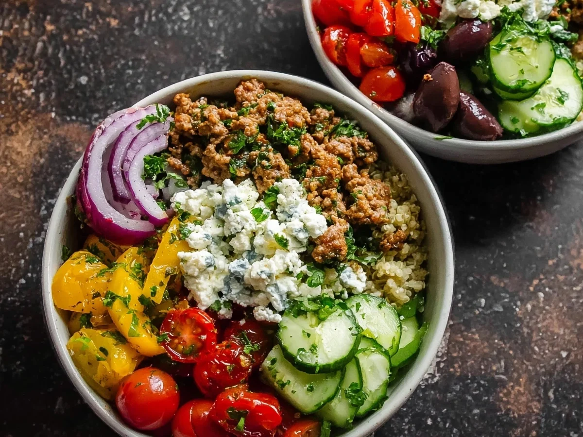 Mediterranean Ground Turkey Meal Prep Bowls - Image 2