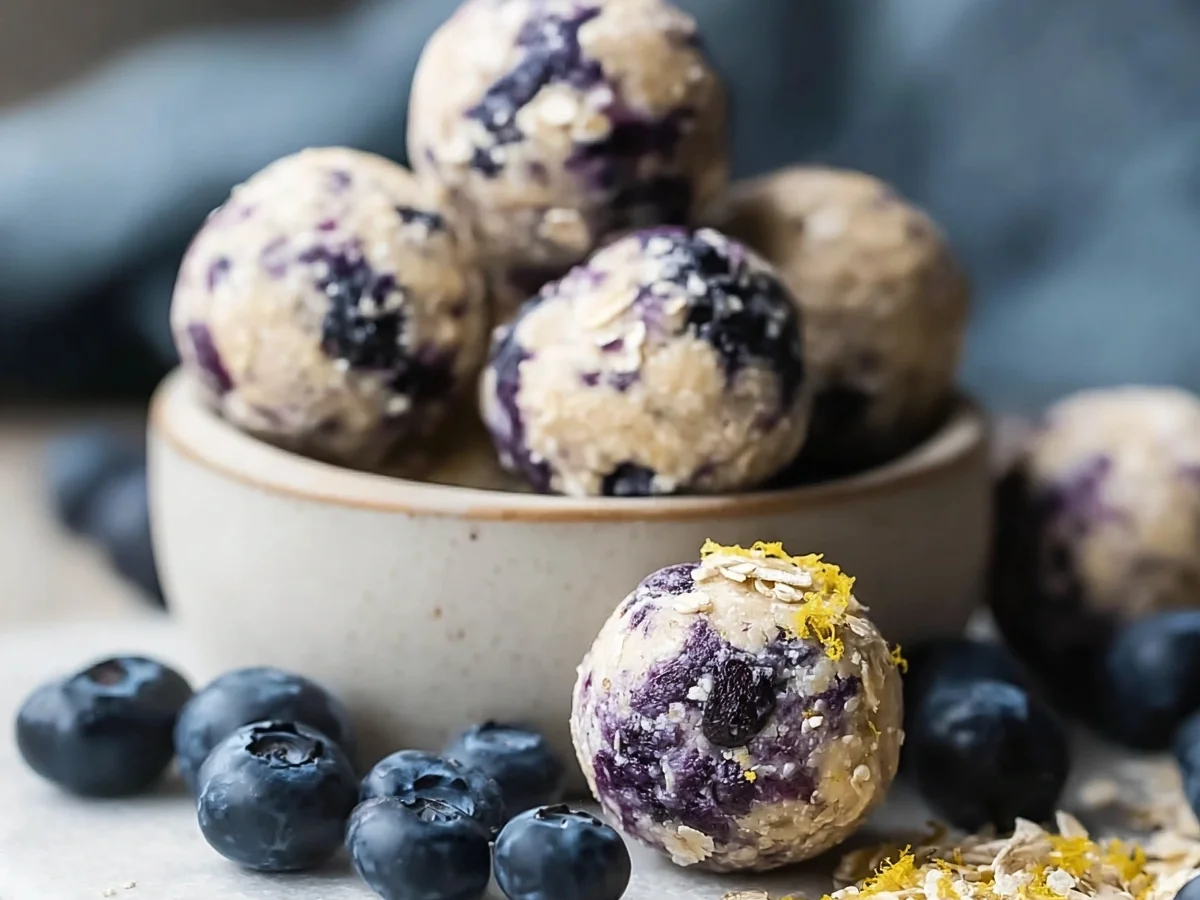 No-Bake Blueberry Cheesecake Protein Bites - Image 2