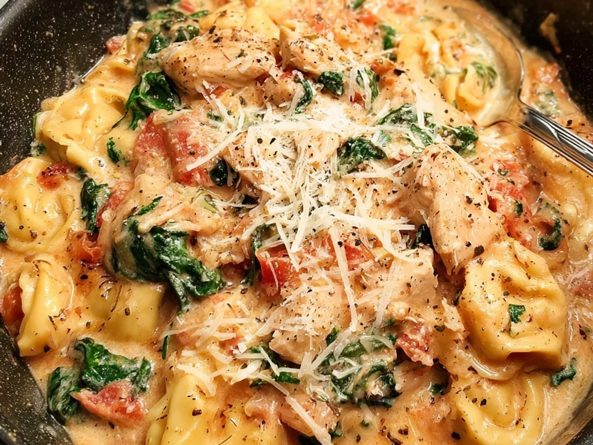 One-Pan Chicken Tortellini: Quick & Easy Dinner - Image 1