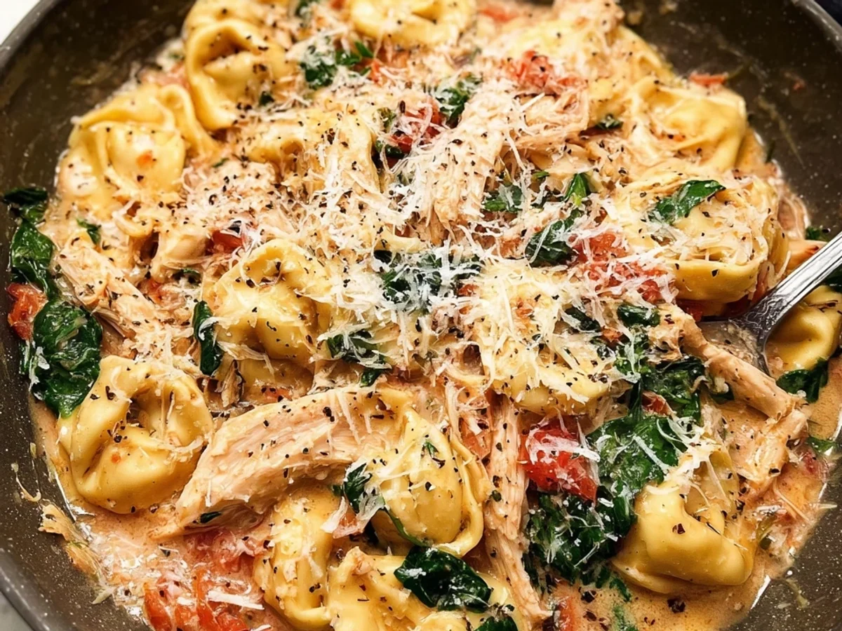 One-Pan Chicken Tortellini: Quick & Easy Dinner - Image 2