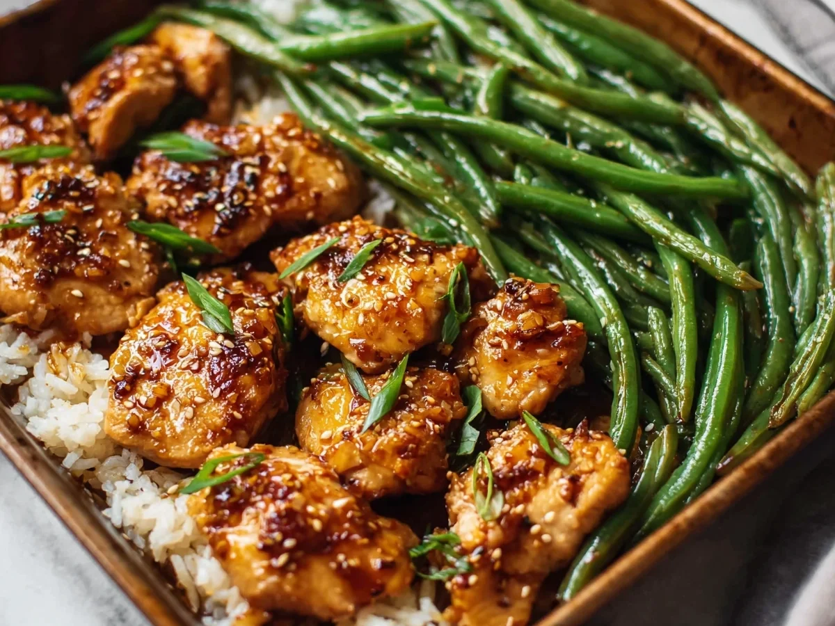 One-Pan Honey Garlic Chicken & Green Beans - Image 1