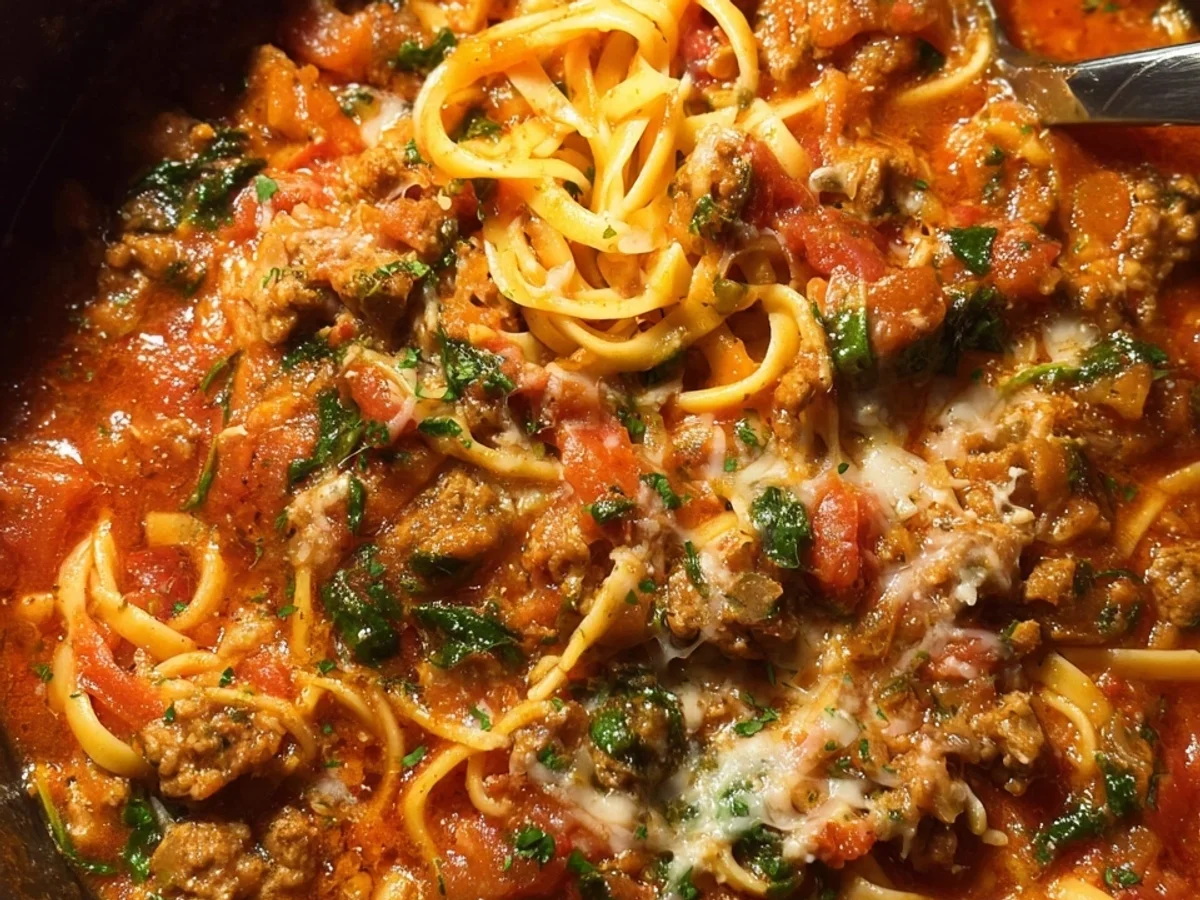 One-Pot Beef Sausage Pasta: Quick & Easy Dinner - Image 1