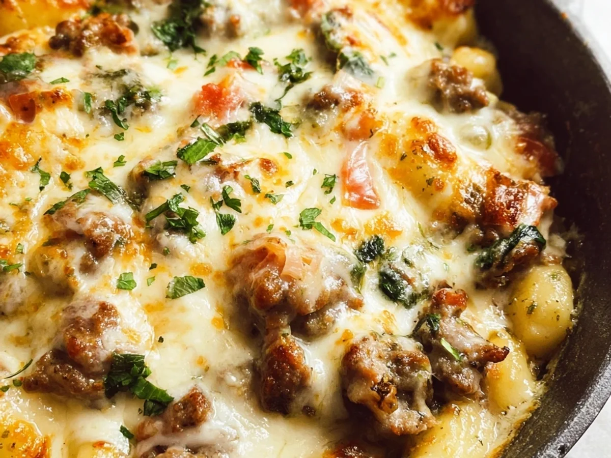 Pesto Beef Sausage Gnocchi Bake - Image 2