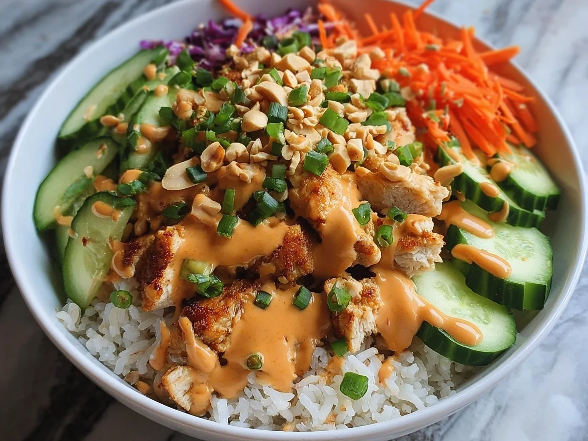 Quick Bang Bang Chicken Bowl: High-Protein Dinner - Image 1