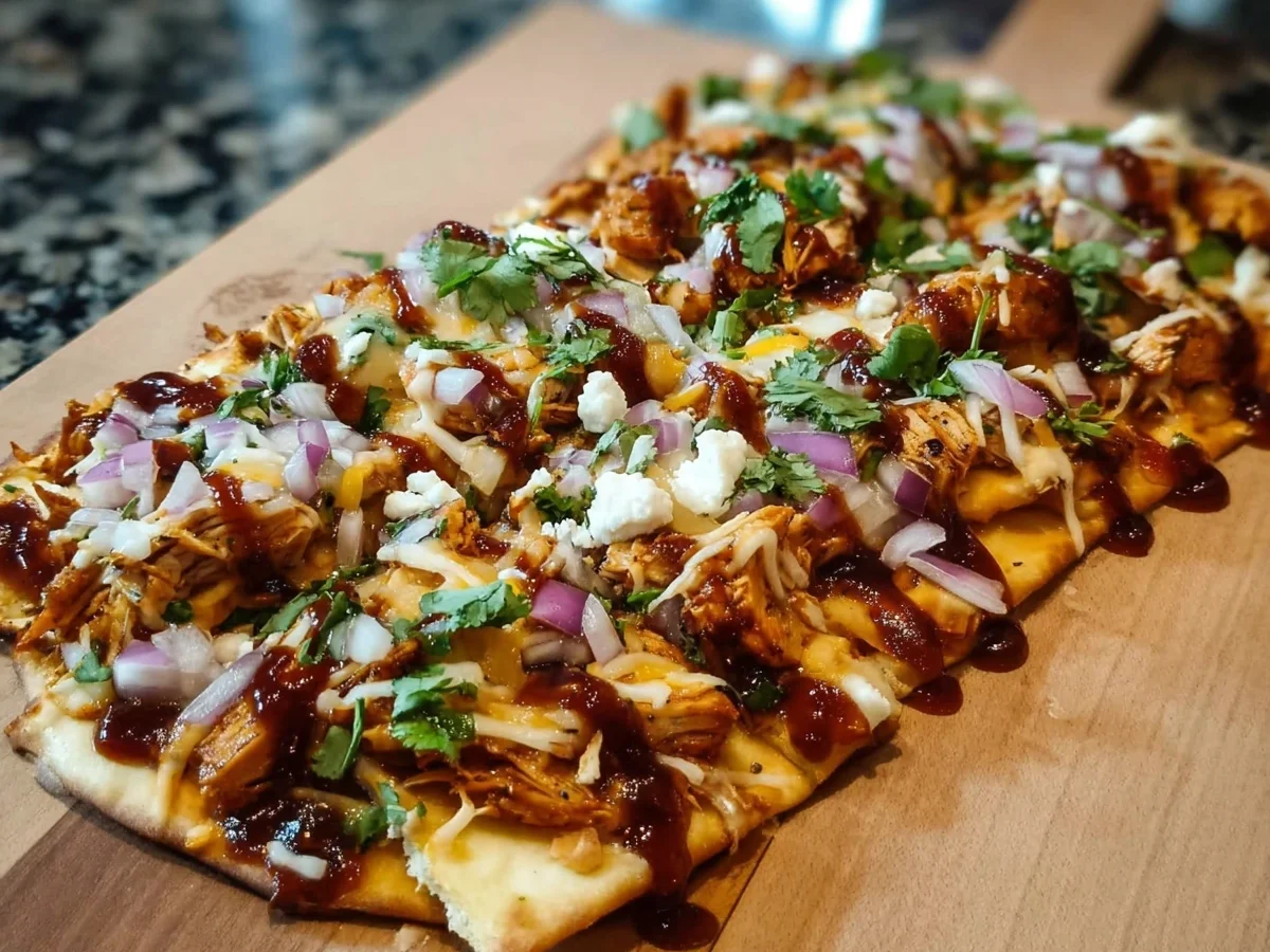 Quick BBQ Chicken Flatbread: High Protein Dinner - Image 1