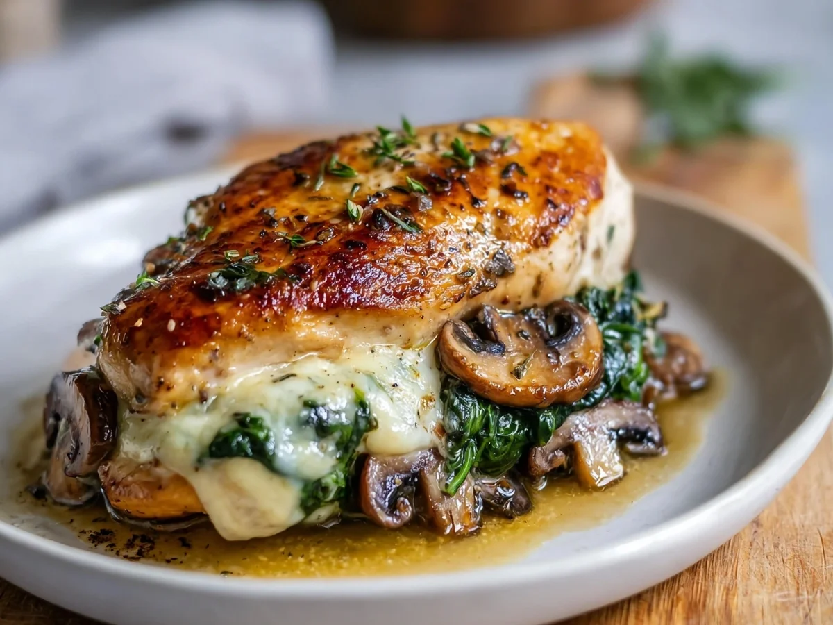 Quick & Easy Mushroom Stuffed Chicken Breast Recipe - Image 1