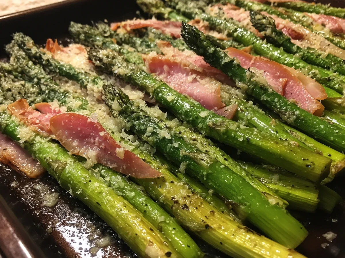 Roasted Parmesan Asparagus & Turkey Ham Dinner - Image 1