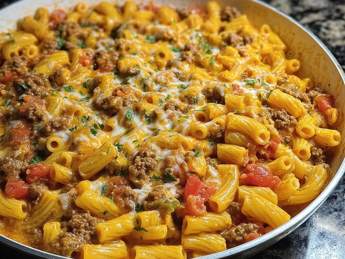 Rotel Pasta Fiesta: Quick One-Pot Beef Meal - Image 1