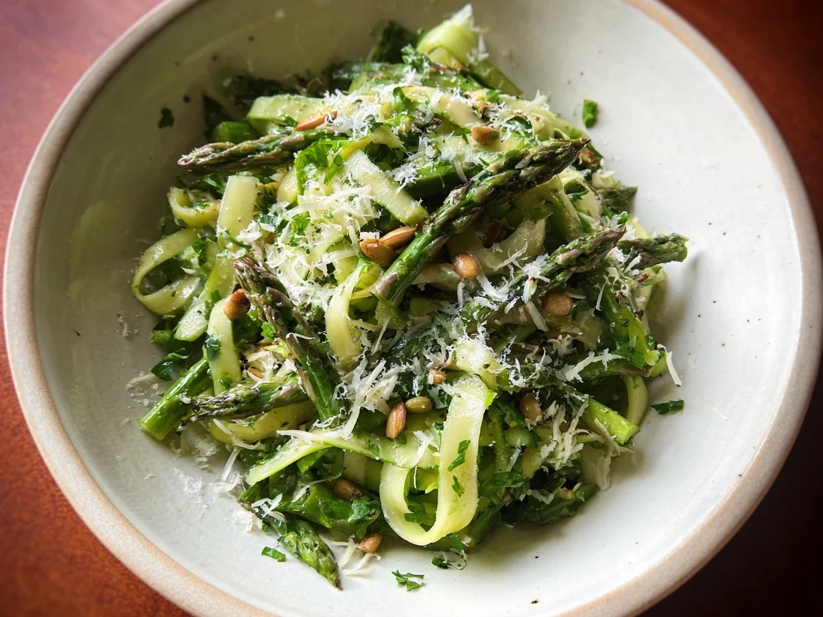 Shaved Asparagus Salad with Zesty Lemon Dressing - Image 1