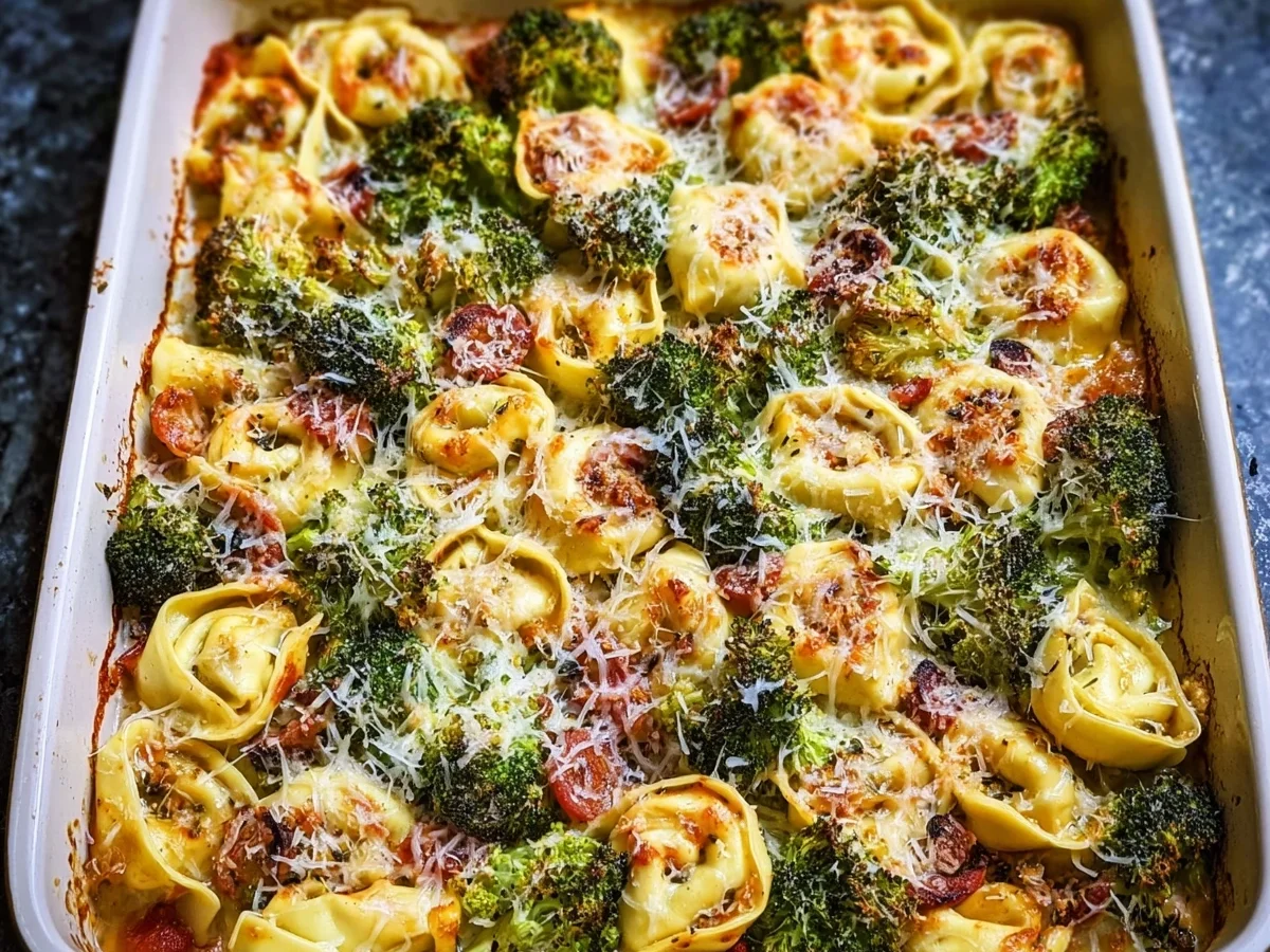 Sheet Pan Broccoli Tortellini Bake: Easy One-Pan Dinner - Image 2