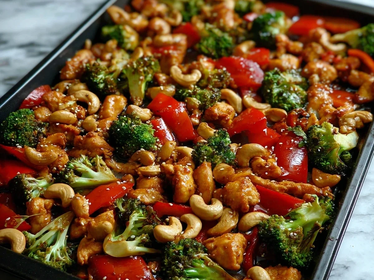 Sheet Pan Cashew Chicken: Easy Weeknight Dinner - Image 1
