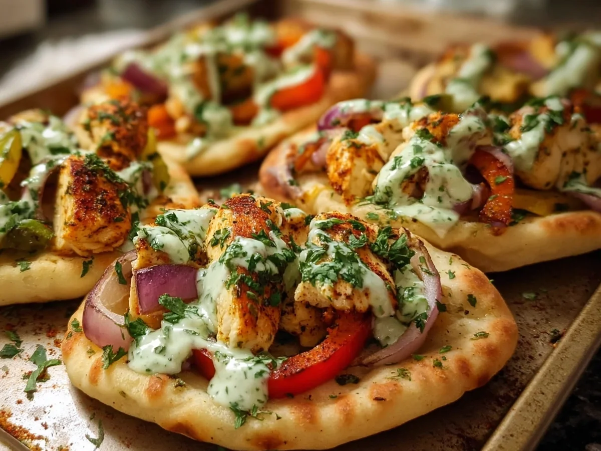 Sheet Pan Chicken Pitas with Herby Ranch - Image 1