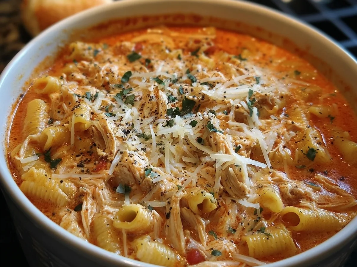 Slow Cooker Chicken Parmesan Soup Recipe - Image 1