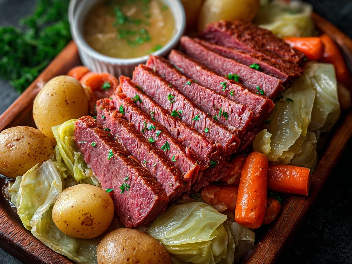 Slow Cooker Corned Beef & Cabbage Recipe - Image 1