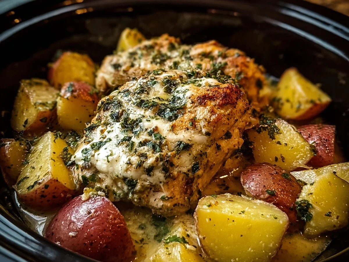 Slow Cooker Garlic Parmesan Chicken & Potatoes - Image 2