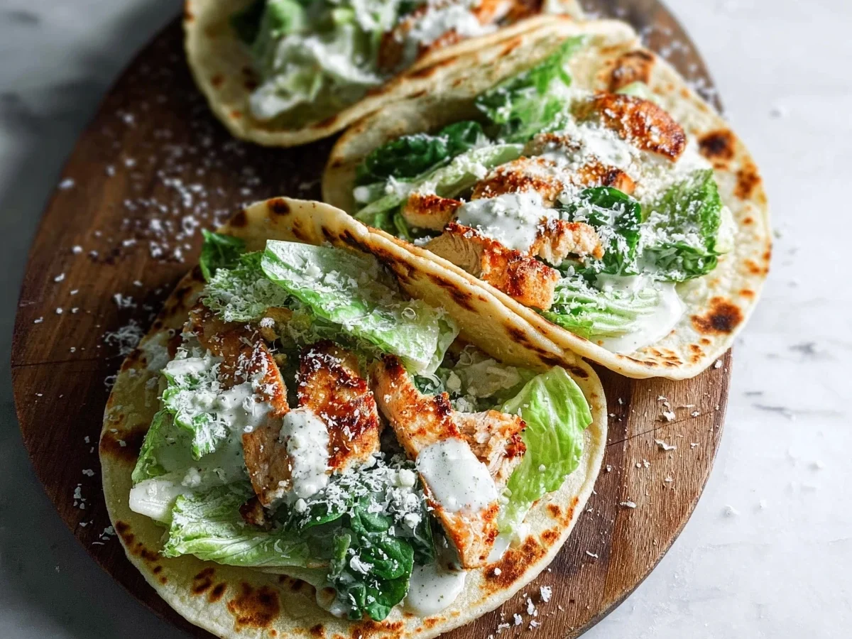Smash Chicken Caesar Tacos: Quick 25-Min Dinner - Image 1