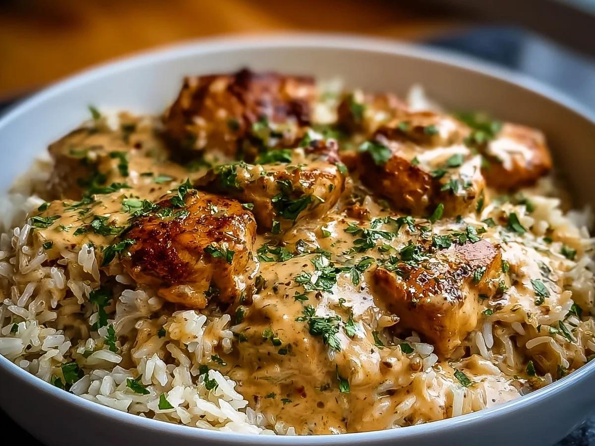 Smothered Chicken & Rice: Easy Creamy Comfort - Image 1