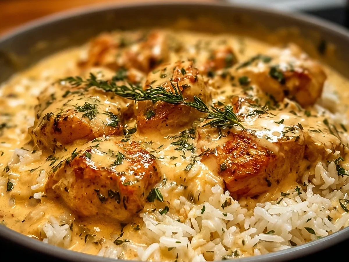 Smothered Chicken & Rice: Easy Creamy Comfort - Image 2