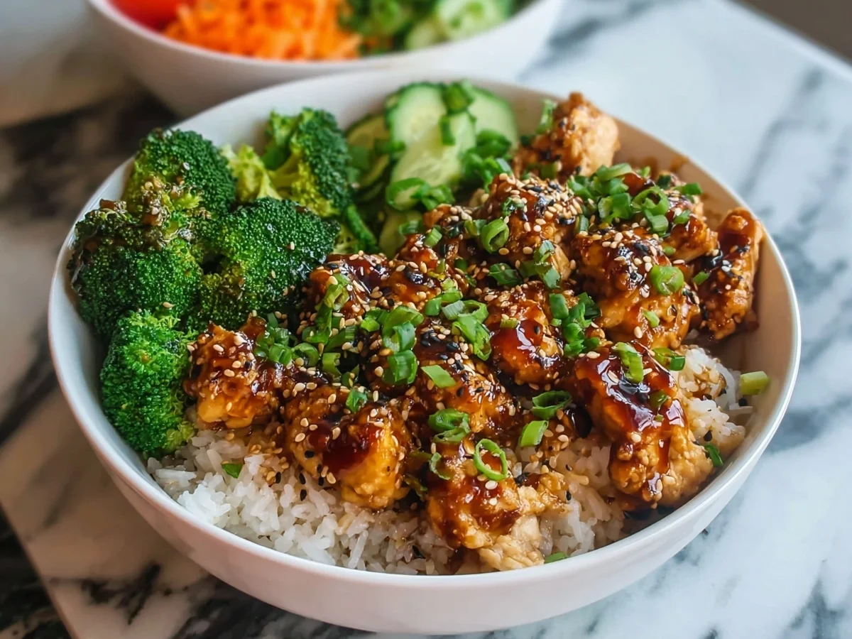 Sticky Chicken Bowls: Quick & Flavorful Weeknight Dinner - Image 1