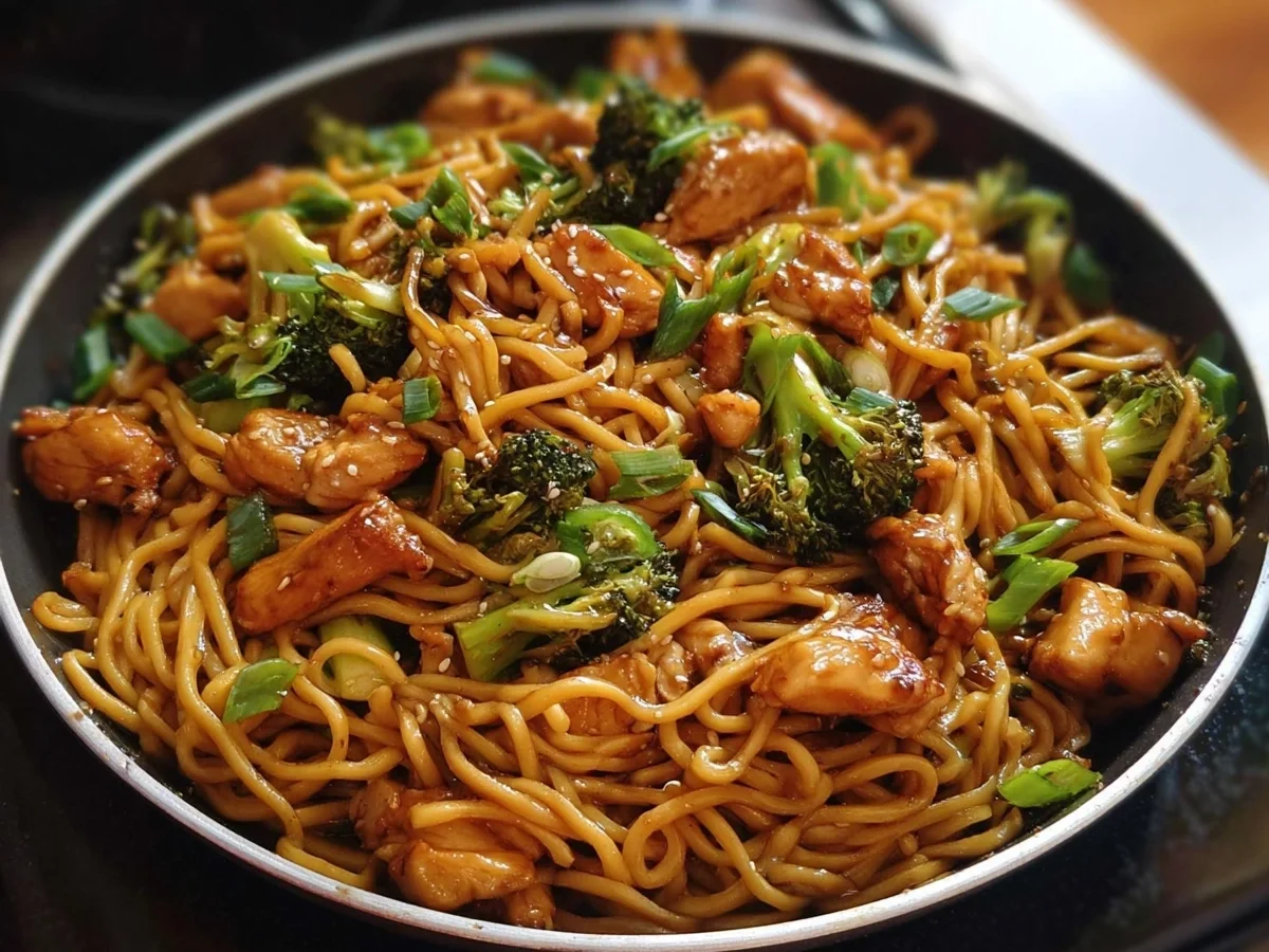 Sticky Garlic Chicken Noodles: Quick Weeknight Dinner - Image 2