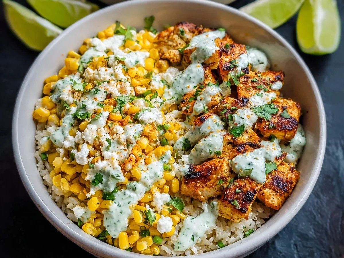 Street Corn Chicken Bowls: 40g Protein, 30-Minute Meal - Image 1