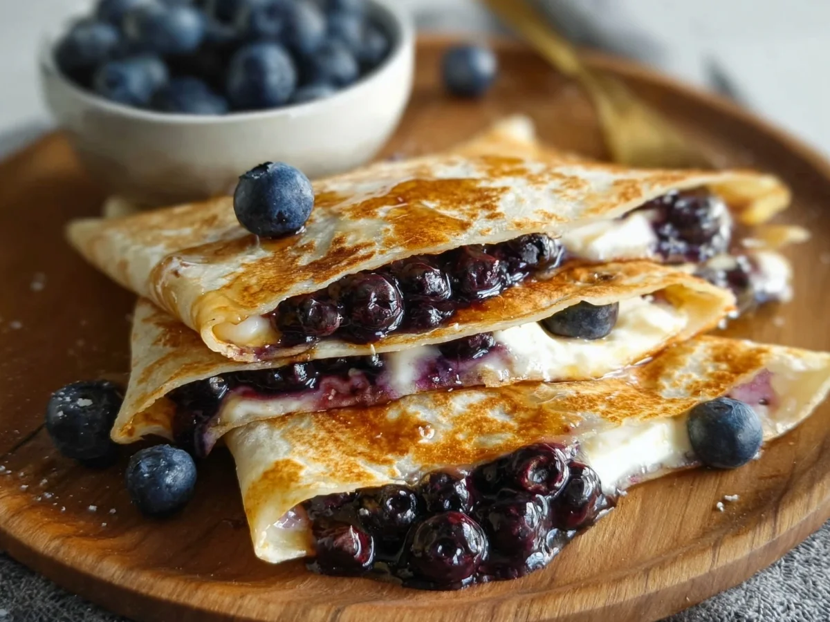Sweet Blueberry Breakfast Quesadilla in 10 Mins - Image 2