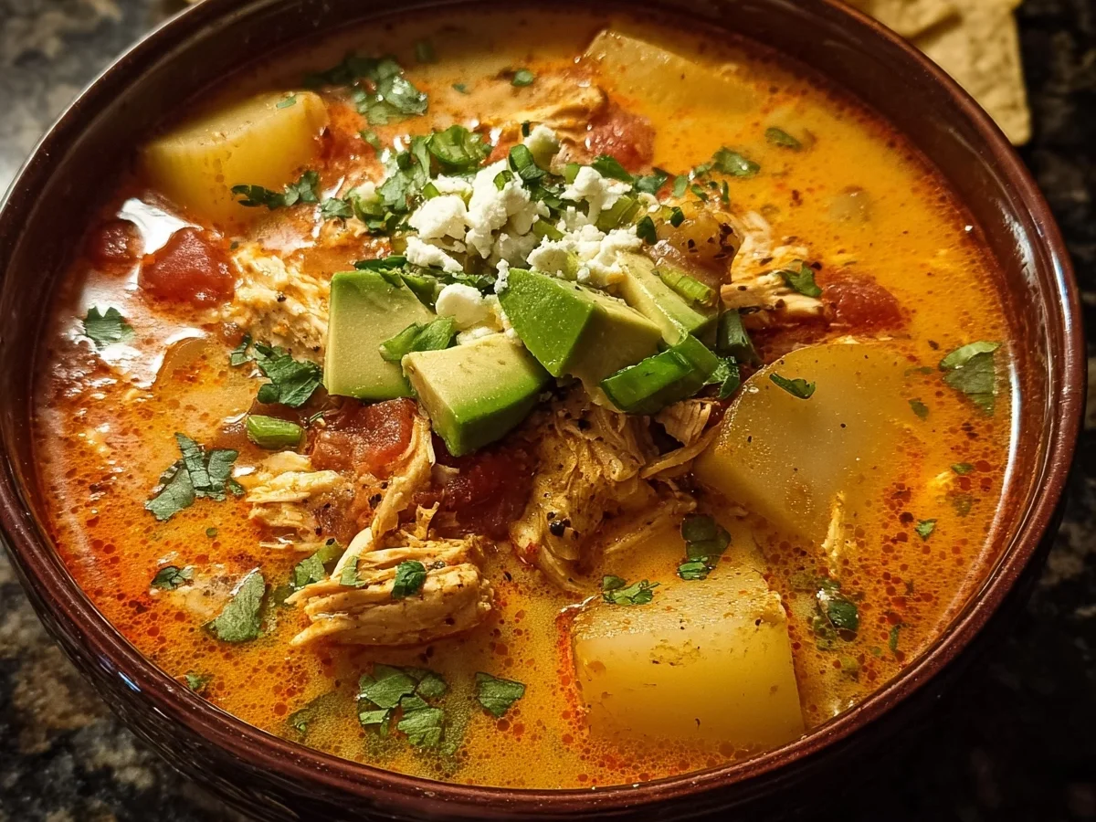 Tex-Mex Creamy Chicken Potato Salsa Soup - Image 2